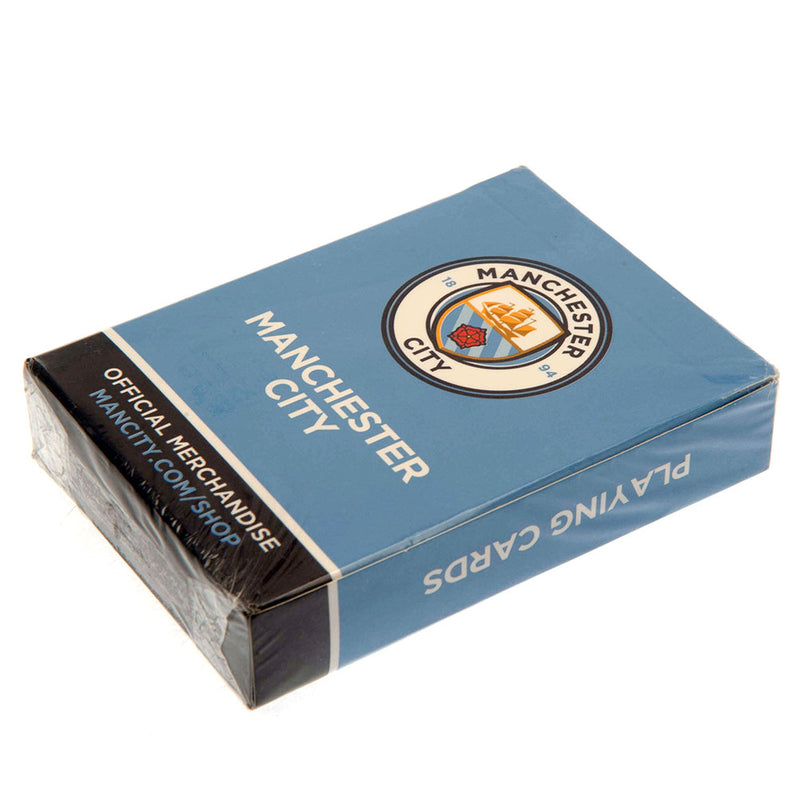 Manchester City FC Playing Cards, side angle