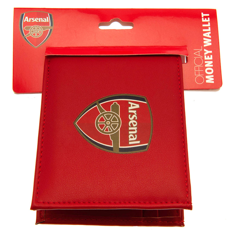 Arsenal FC Coloured Wallet, close-up detail