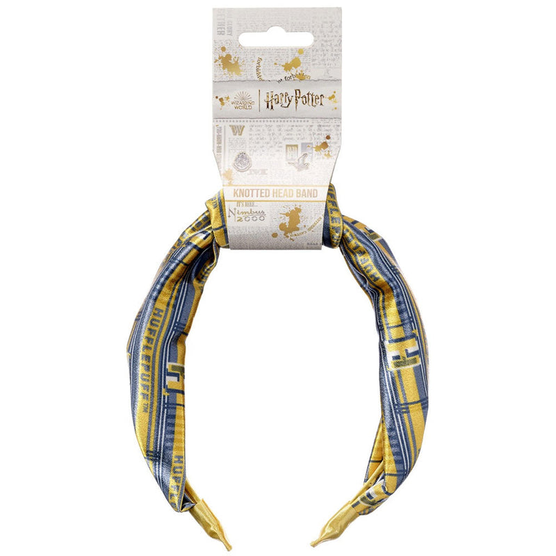 Harry Potter Knotted Headband Hufflepuff, side angle