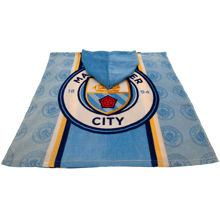 Manchester City FC Kids Hooded Poncho