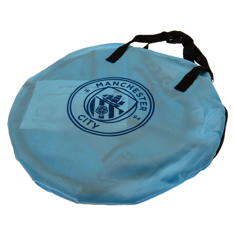 Manchester City FC Pop Up Target Goal, side angle