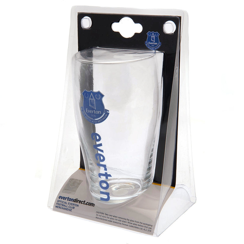 Everton FC Tulip Pint Glass, side angle