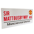 Manchester United FC Sir Matt Busby Way Street Sign, alternate view