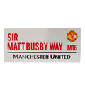 Manchester United FC Sir Matt Busby Way Street Sign collectible from Infinity Collectibles 2026