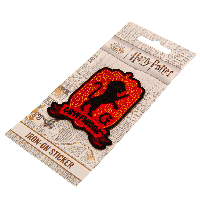 Harry Potter Iron-On Patch Gryffindor, side angle