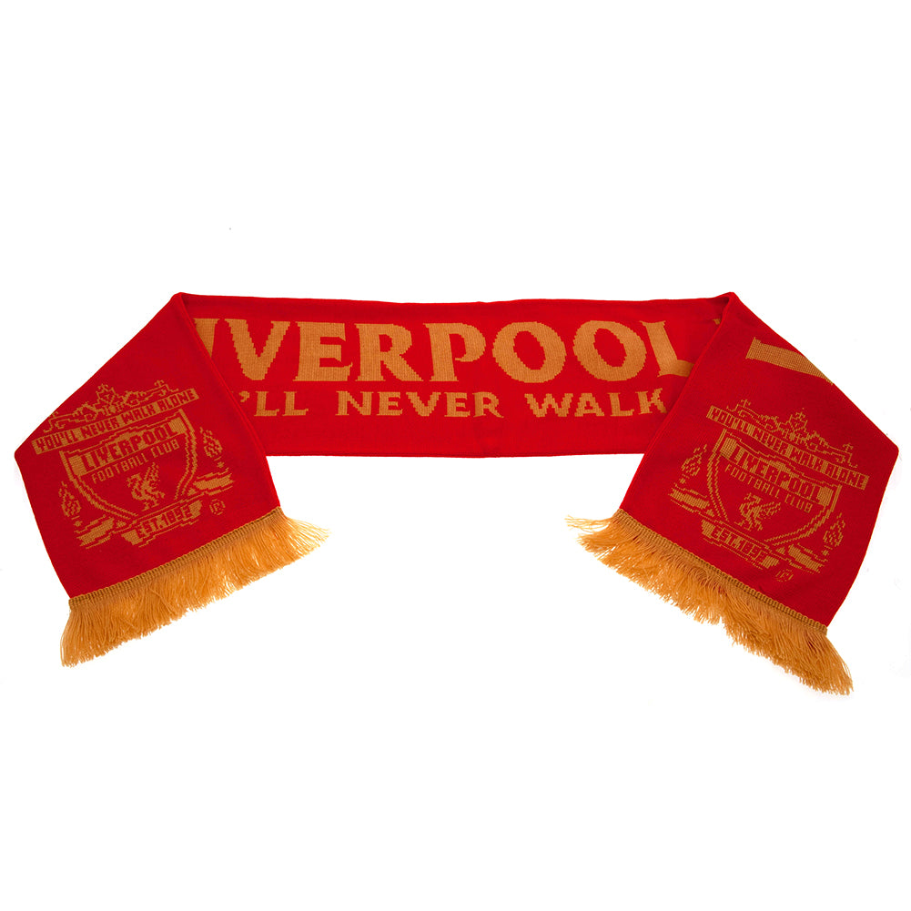 Liverpool FC Gold Crest Scarf