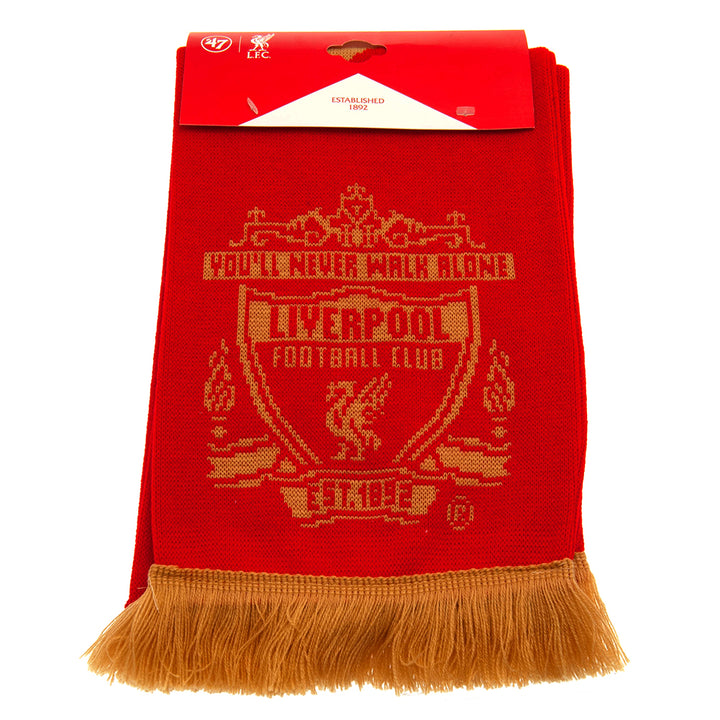 Liverpool FC Gold Crest Scarf