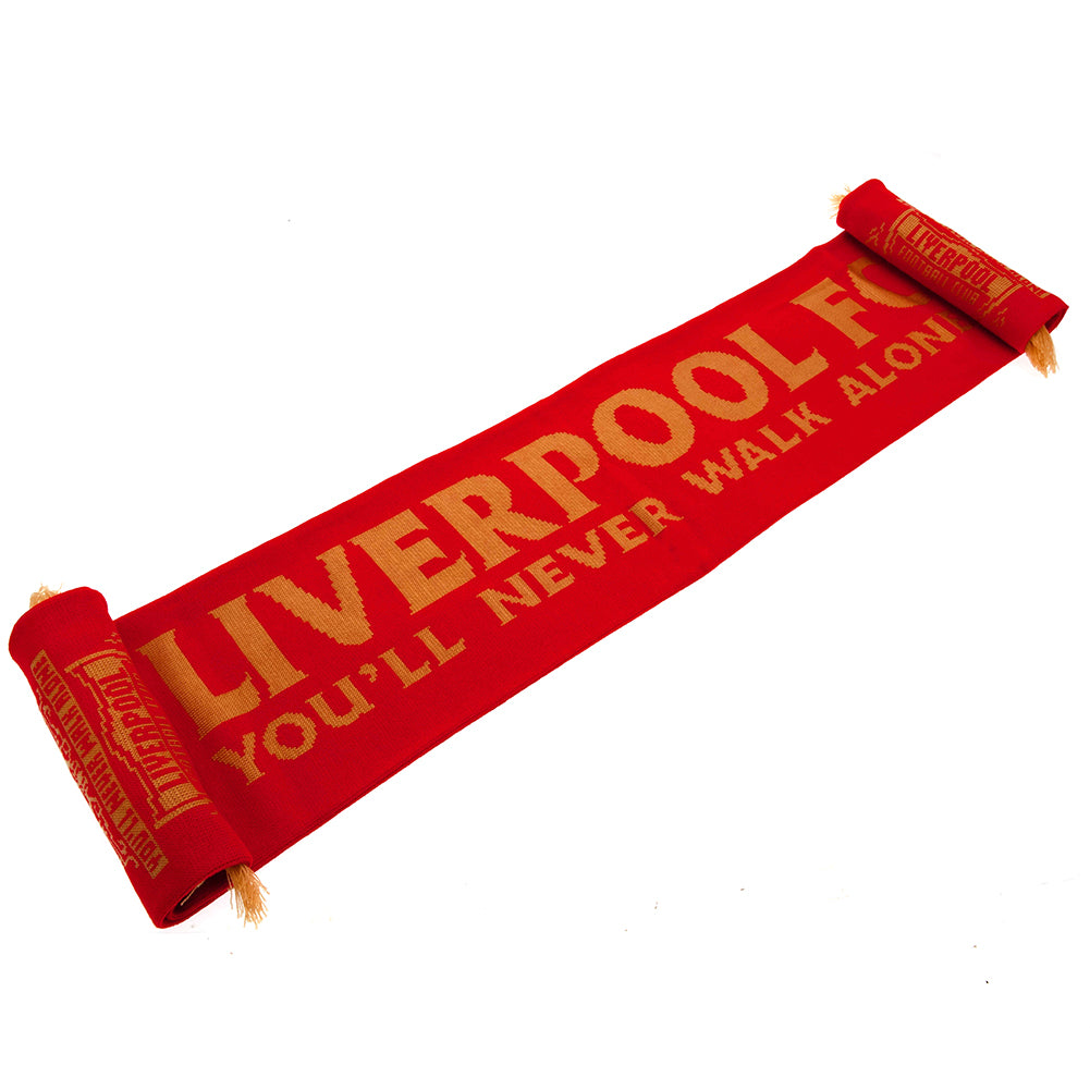 Liverpool FC Gold Crest Scarf