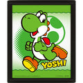 Super Mario Framed 3D Picture, side angle