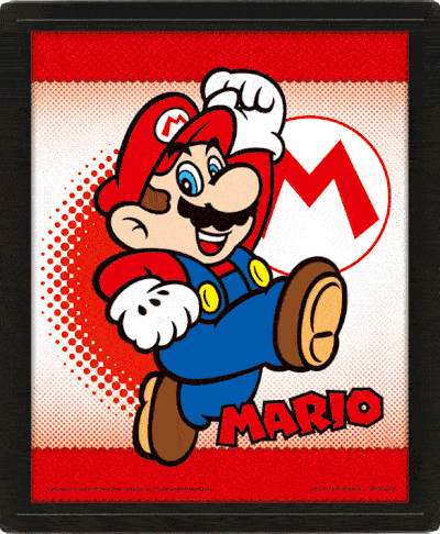 Super Mario Framed 3D Picture collectible from Infinity Collectibles 2026