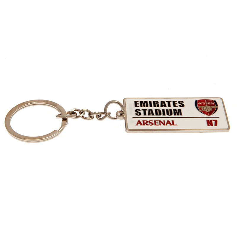 Arsenal FC Embossed Street Sign Keyring, alternate view