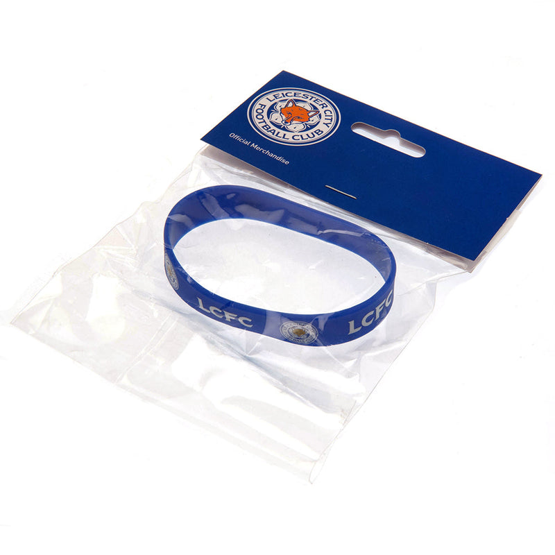 Leicester City FC Silicone Wristband, side angle