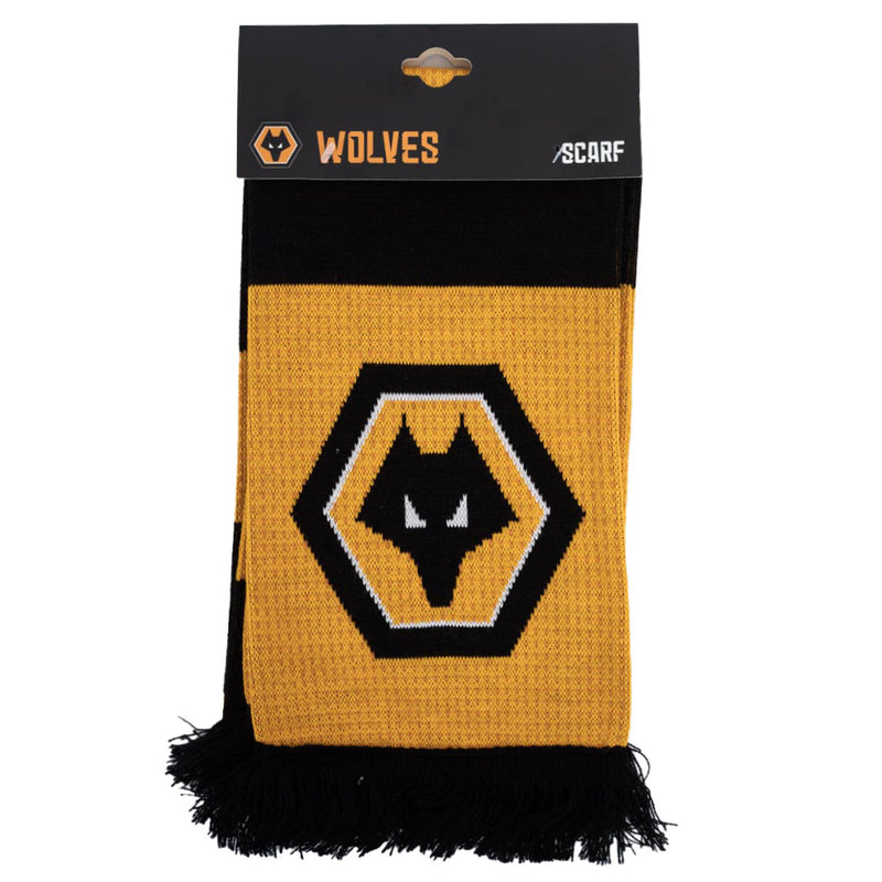 Wolverhampton Wanderers FC Bar Scarf, close-up detail