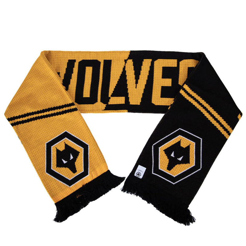 Wolverhampton Wanderers FC Vertigo Scarf, side angle