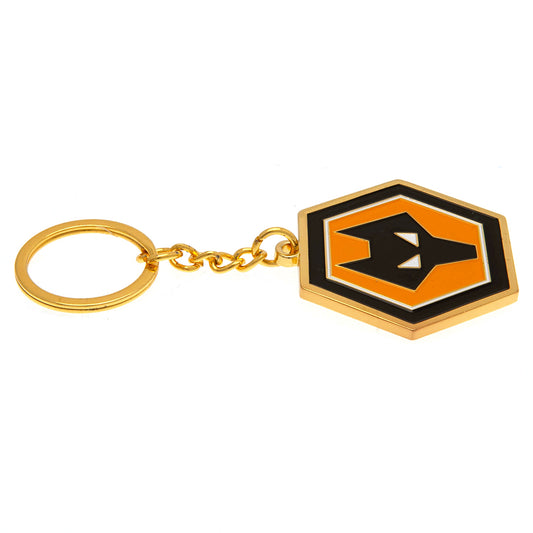 Wolverhampton Wanderers FC Crest Keyring, alternate view