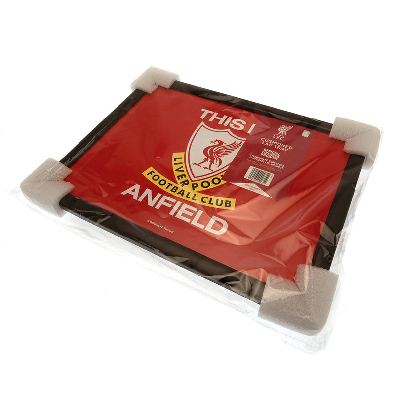 Liverpool FC Cushioned Lap Tray, side angle