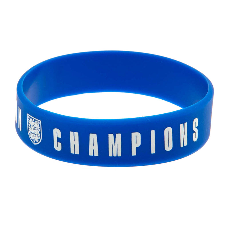 England Lionesses European Champions Silicone Wristband, side angle