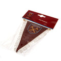 West Ham United FC Triangular Mini Pennant, side angle