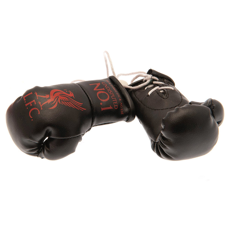 Liverpool FC Black Mini Boxing Gloves, alternate view