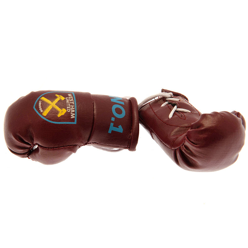 West Ham United FC Mini Boxing Gloves, alternate view
