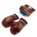 West Ham United FC Mini Boxing Gloves, side angle