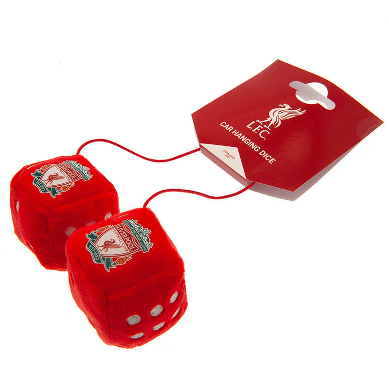 Liverpool FC Hanging Dice, side angle