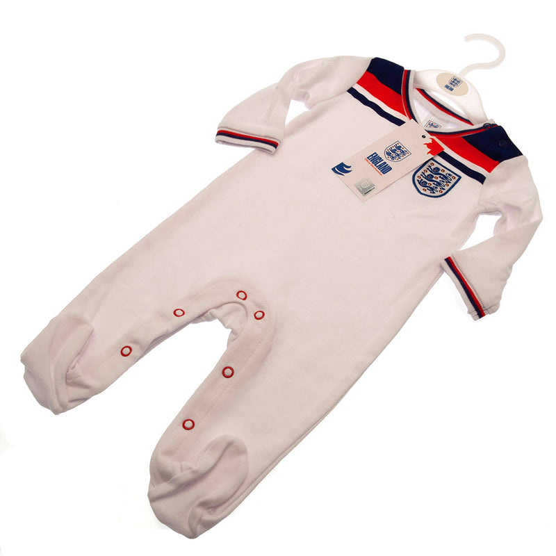 England FA Sleepsuit 82 Retro 3-6 Mths, side angle