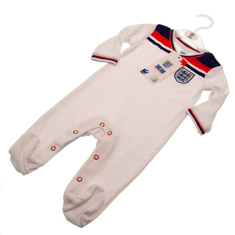 England FA Sleepsuit 82 Retro 9-12 Mths, side angle