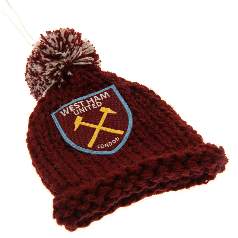 West Ham United FC Hanging Bobble Hat, alternate view