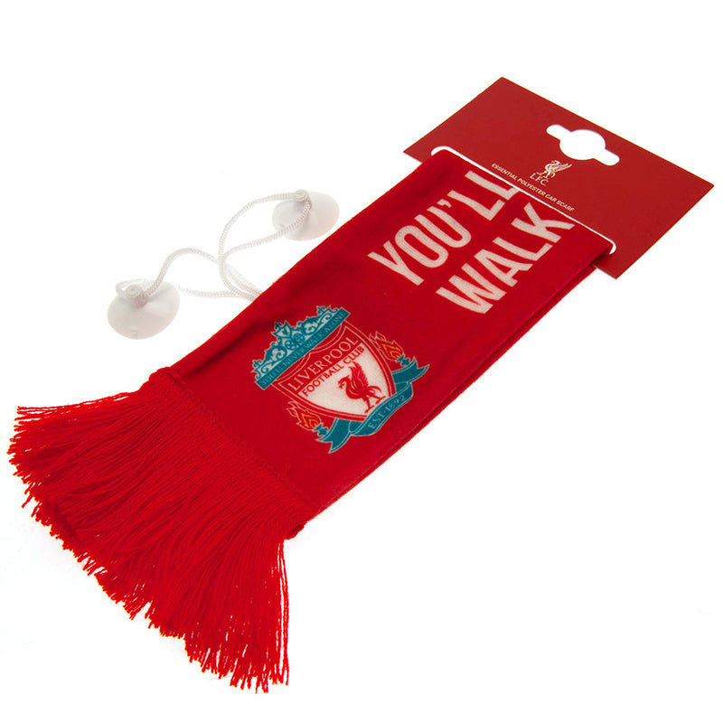 Liverpool Mini Crest Car Scarf, side angle