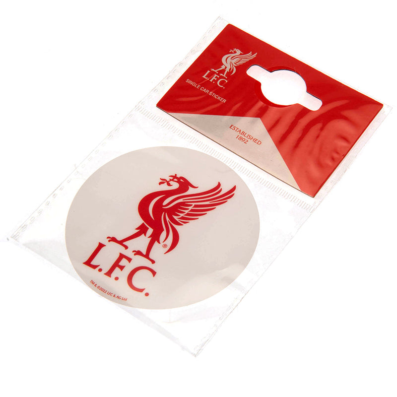 Liverpool FC Liverbird Car Sticker, side angle