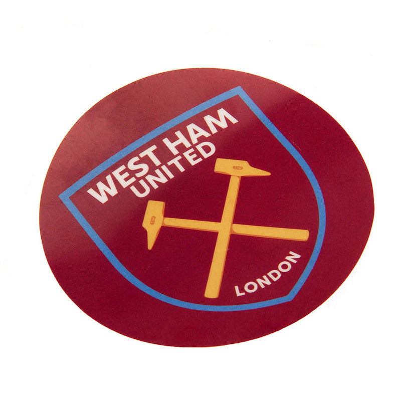 West Ham United FC Crest Car Sticker, alternate view