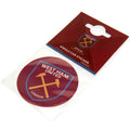 West Ham United FC Crest Car Sticker, side angle