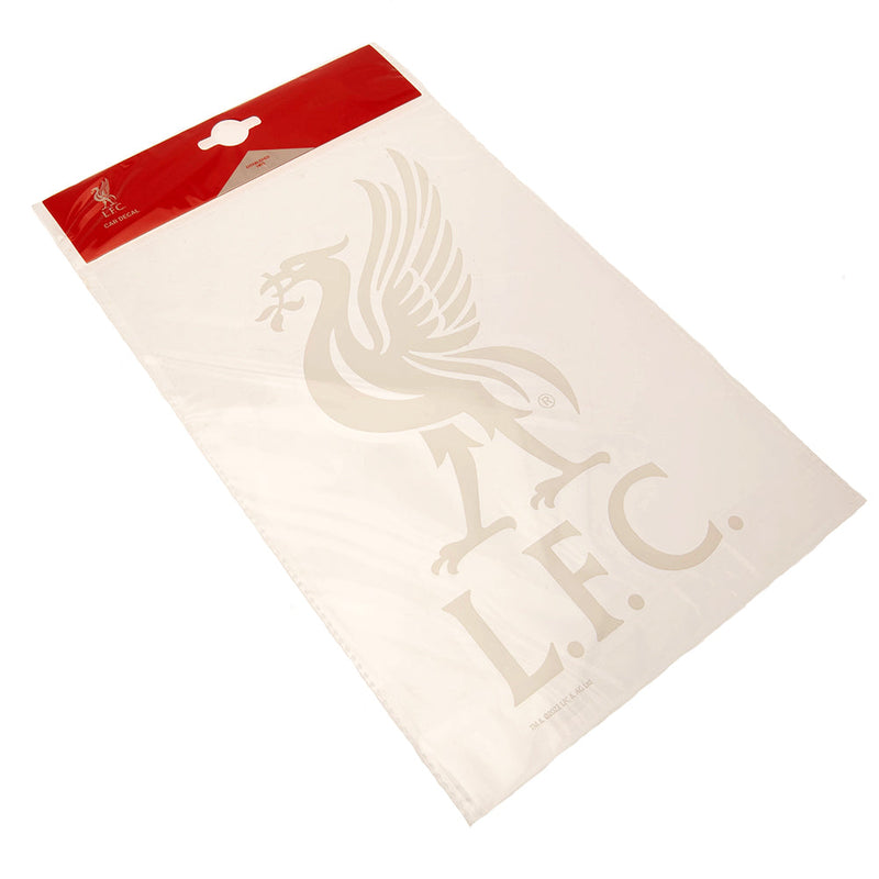 Liverpool FC Liverbird A4 Car Decal, side angle