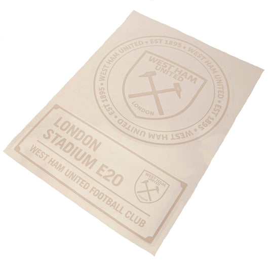 West Ham United FC 2-Pack A4 Car Decal, alternate view