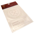 West Ham United FC 2-Pack A4 Car Decal, side angle