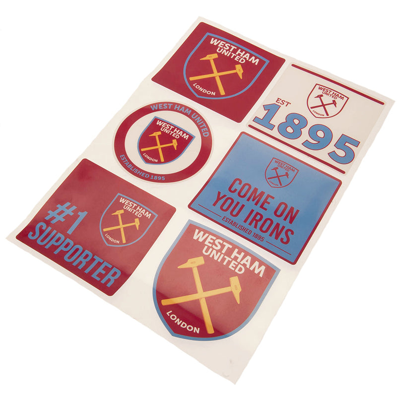 West Ham United FC Car Decal Set, alternate view