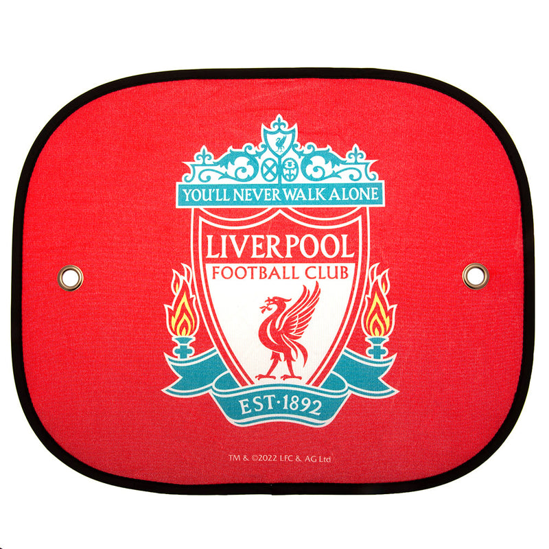 Liverpool FC Car Sunshades, side angle