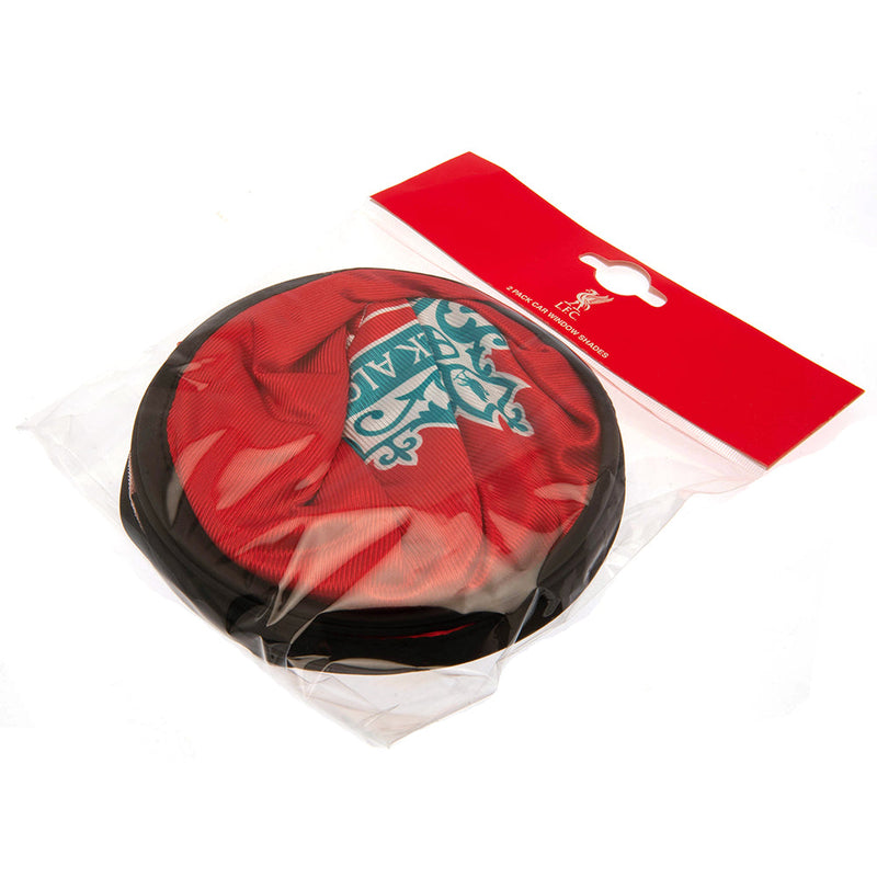 Liverpool FC Car Sunshades, close-up detail