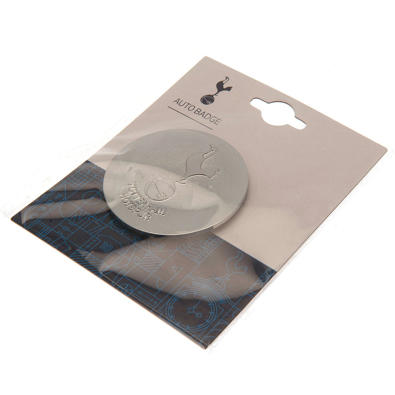 Tottenham Hotspur FC Alloy Car Badge, side angle