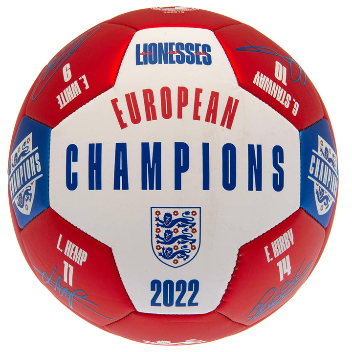 Official England Lionesses European Champions Signature Football