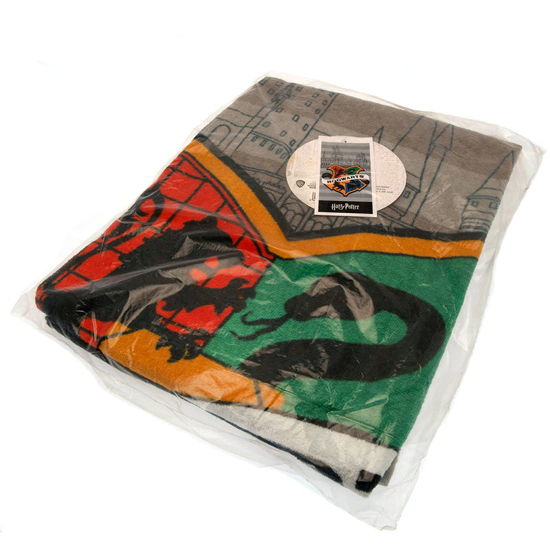 Harry Potter Hogwarts Towel, side angle