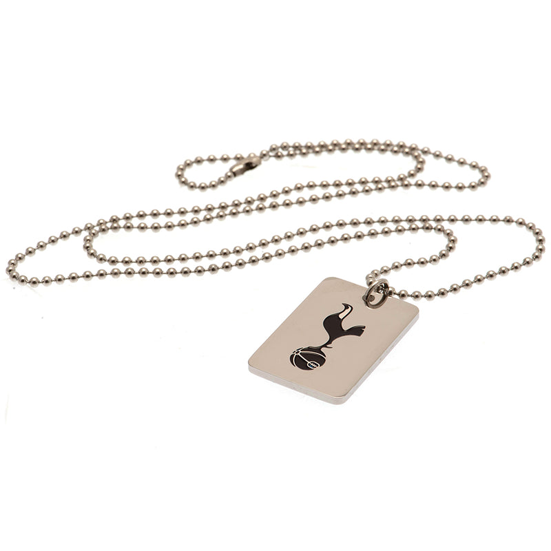 Tottenham Hotspur FC Enamel Crest Dog Tag & Chain, alternate view