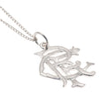 Rangers FC Sterling Silver Pendant & Chain Medium
