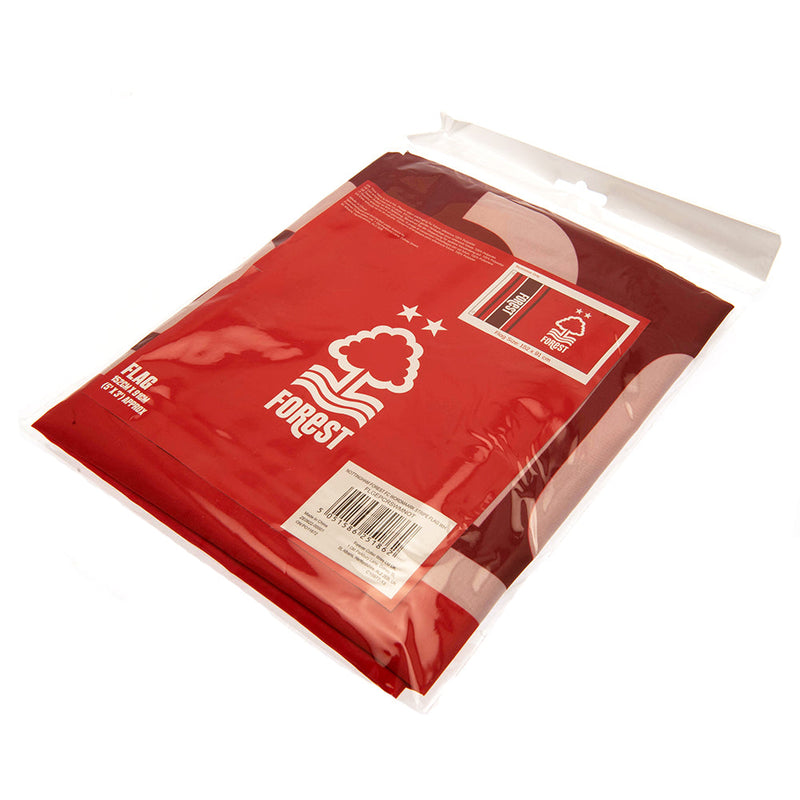 Nottingham Forest FC Flag, close-up detail