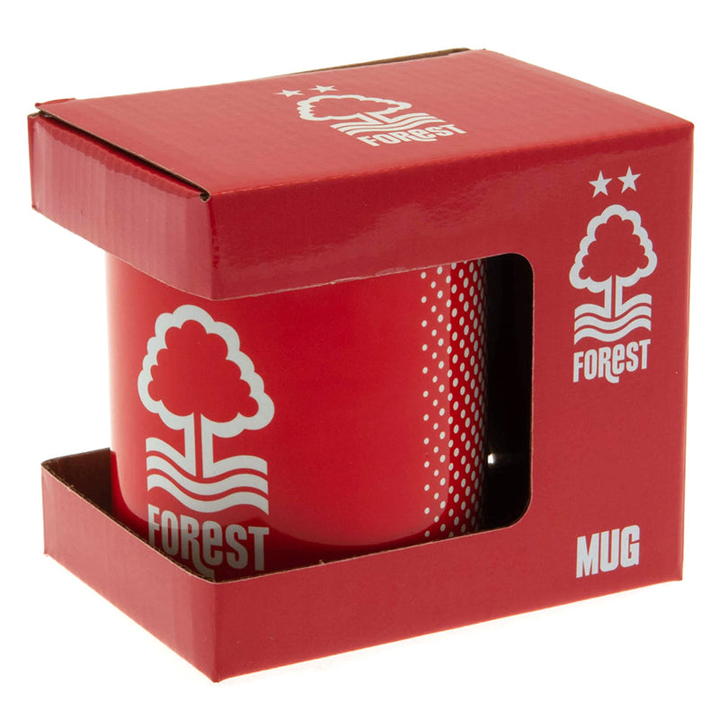 Nottingham Forest FC Halftone Mug, close-up detail