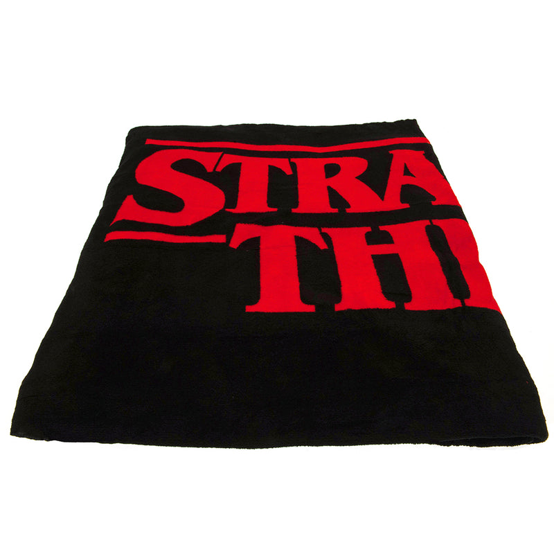 Stranger Things Premium Fleece Blanket Logo, alternate view