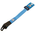 Manchester City FC Deluxe Lanyard, close-up detail