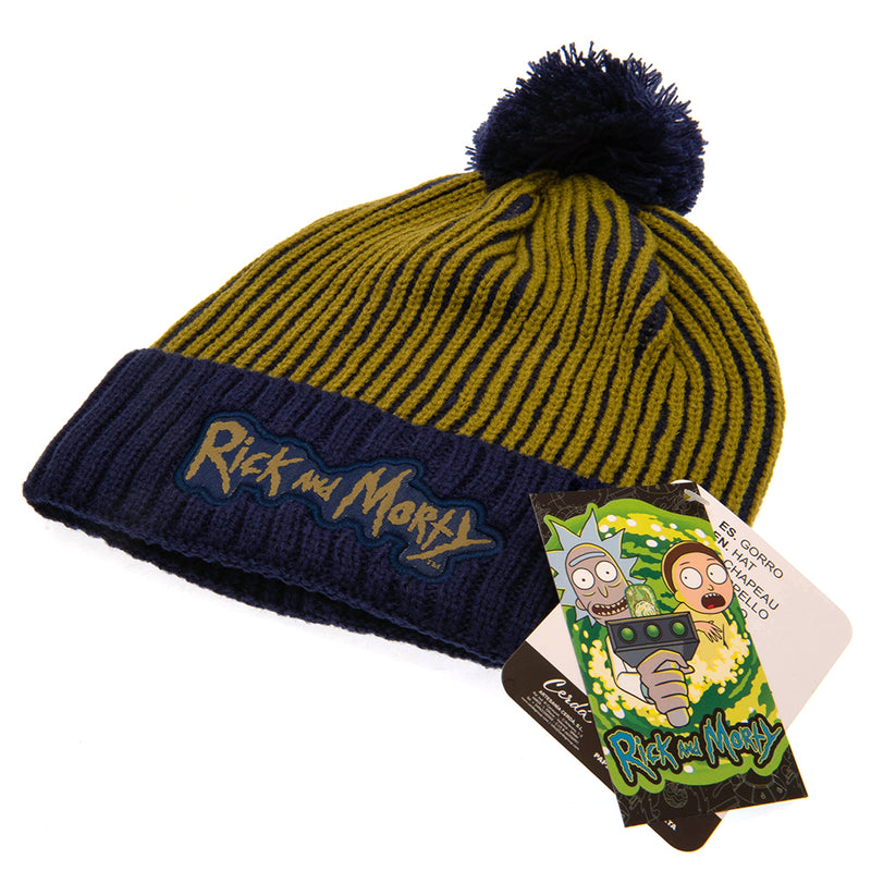 Rick And Morty Bobble Beanie, side angle