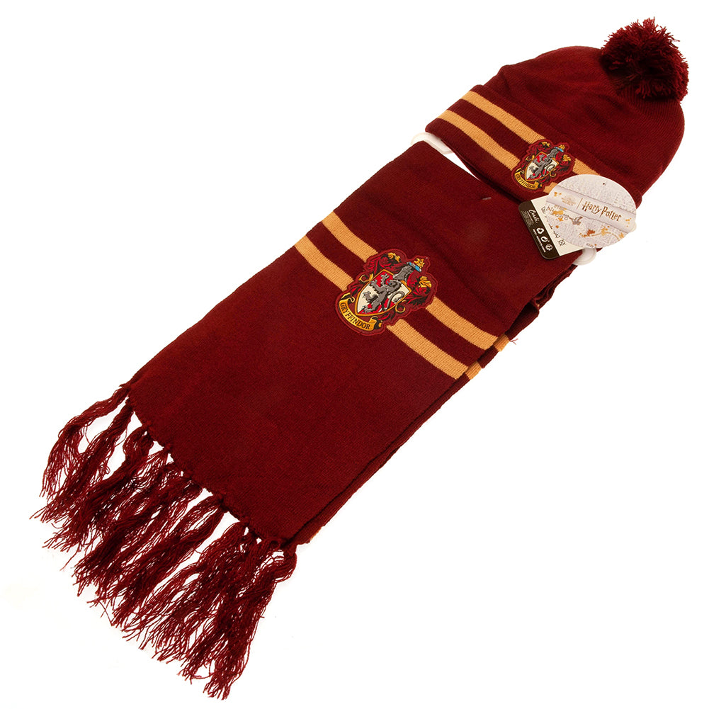 Harry Potter Junior Beanie & Scarf Gryffindor